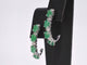 Boucles d'oreilles Boucles d'oreilles en or blanc avec diamants et émeraude 58 Facettes 2134