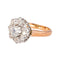 Bague 49 Bague Marguerite Or rose, Platine Diamant 58 Facettes 3904849CN