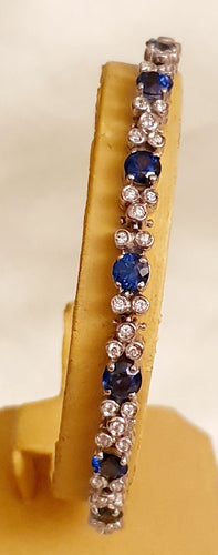 Bracelet BRACELET SAPHIRS  DIAMANTS 58 Facettes R 1602  Mnae