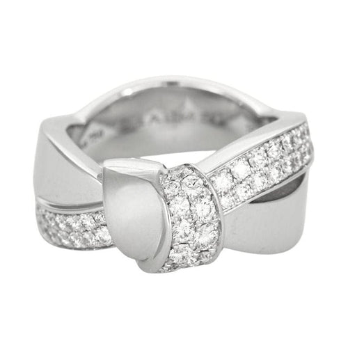 Bague 49 CHAUMET - Bague Liens Séduction en or blanc et diamants 58 Facettes