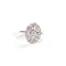 Bague 53 Bague marguerite ancienne diamants or blanc 58 Facettes LMB-277
