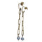 Boucles d'oreilles Boucles d'oreilles - Boucles d'oreilles détachables en or jaune 18 carats et kyanite 58 Facettes TA198