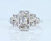 Bague 52 Bague or blanc et diamants, vers 1930 58 Facettes AB651