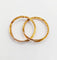 Bague 55 Alliance jumelées victorienne or rose 18k gimmel (circa 1896) antique 58 Facettes A05213