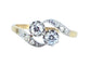 Bague 54 Bague toi et moi en or 18 carats en diamants, vers 1900 58 Facettes AB553