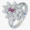 Bague 53 Bague Diamants et rubis 58 Facettes AG05