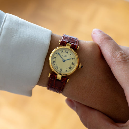 Cartier Must Vendôme - Lemon roman dial - SM 58 Facettes