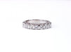 Bague 54 Demi alliance or blanc diamants 58 Facettes ALL.BAR-FA.46