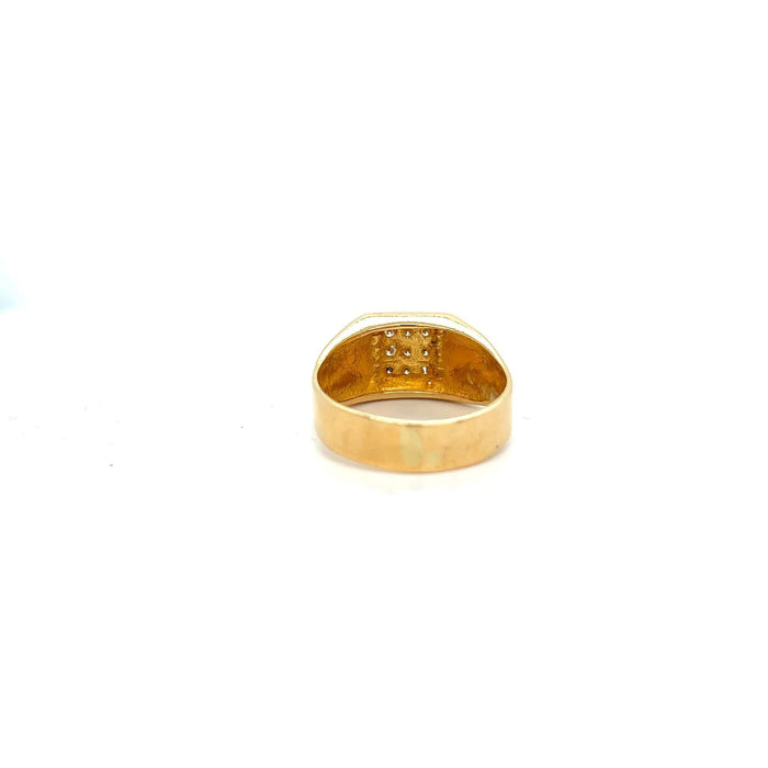 Bague 60 Chevalière avec 9 diamants naturels 58 Facettes R2332D