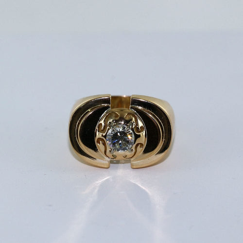 Bague Bague tank diamant ancien 58 Facettes