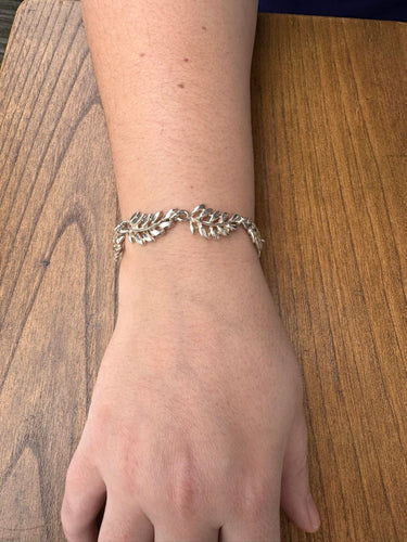 Bracelet Bracelet argent feuille 58 Facettes