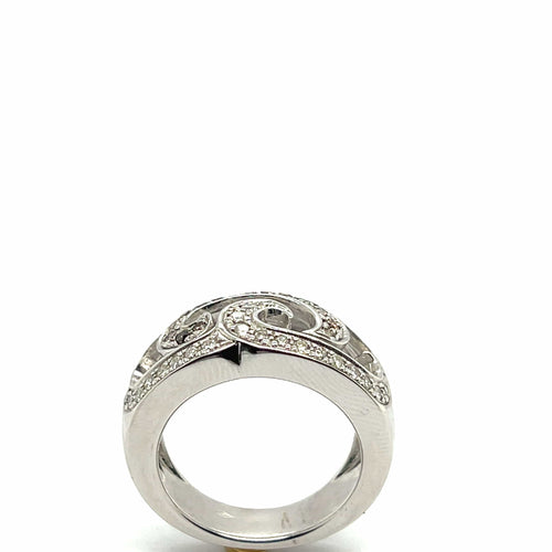 Bague 54 Bague Diamants Or Blanc 58 Facettes