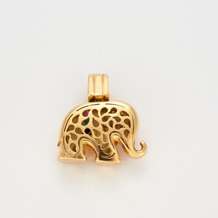 Pendentif Pendentif éléphant précieux 58 Facettes LP465