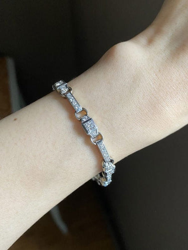 Bracelet Bracelet Art Déco diamants 58 Facettes