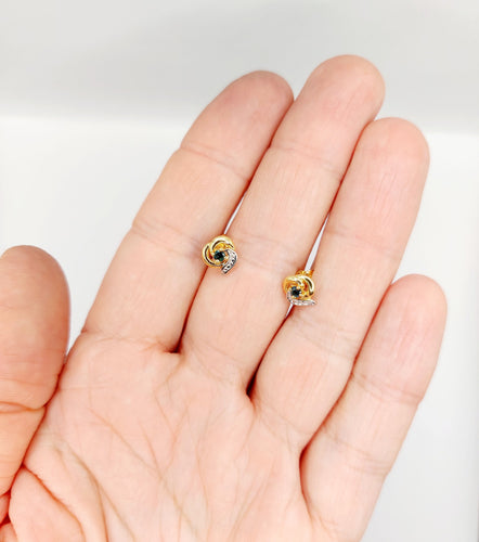 Boucles d'oreilles Puces d'oreilles vintage style art nouveau en or 18k et saphirs 58 Facettes A06585