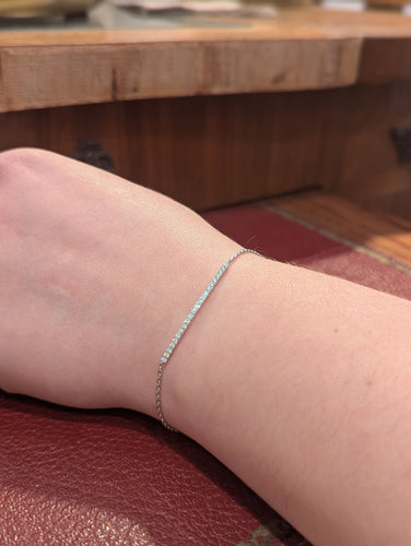 Bracelet Bracelet en or blanc et diamants 58 Facettes 31896