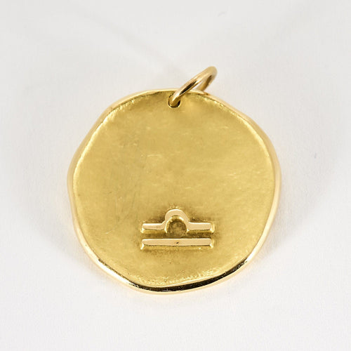 Pendentif Elegante Médaille Verseau en or jaune 58 Facettes BLO0492