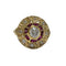 56.5 Bague de style Art Déco avec diamants et rubis 58 Facettes Q269B