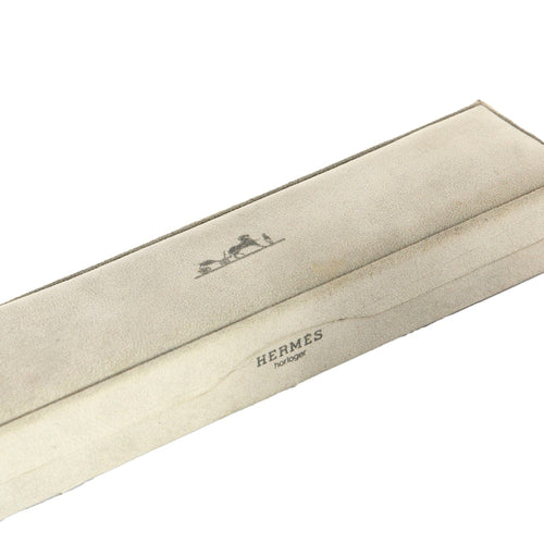 Montre Orange/acier HERMES - Medor Swift - Cuir et plaqué or 58 Facettes