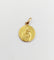 Pendentif Médaille religieuse vintage or jaune double face Notre Dame du Mont Carmel 58 Facettes A05604