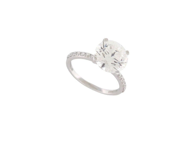 Bague 52 bague diamant solitaire 3.25 ct 52 en or blanc 18k certificat 58 Facettes 266703