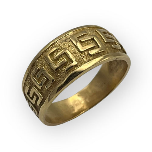 Bague 59 Bague grecque en or jaune 58 Facettes 149053861