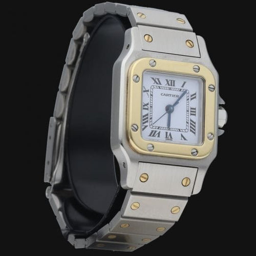 Montre Cartier Montre Santos Dame Or Jaune 18K Et Acier 58 Facettes MT42477