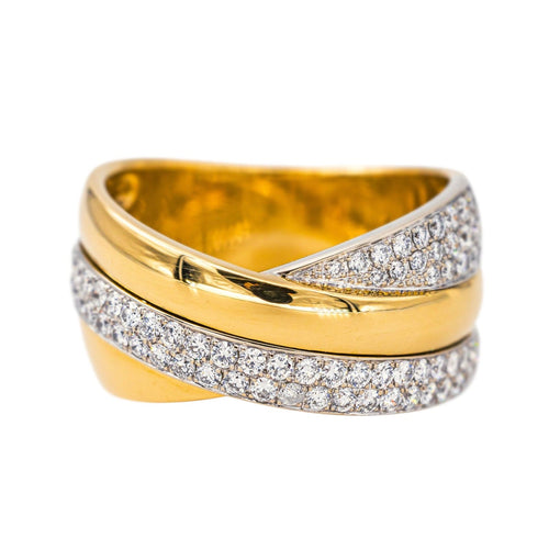 Bague 55 Bague  Bandeau  Or jaune Diamant 58 Facettes 3655469CN