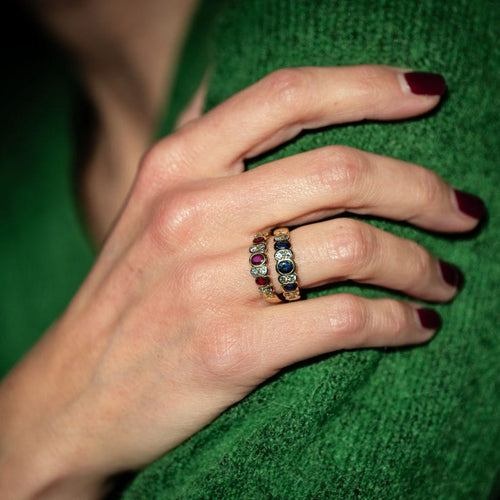 Bague 53 VAN CLEEF & ARPELS - Bague - en or jaune, diamants et rubis 58 Facettes