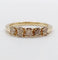 Bague 52.5 Demi alliance vintage or 14k et 0,95 carats diamants radiant Fancy Yellow 58 Facettes A06113