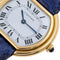 Montre Cartier Ellipse Paris Dial 78091 Large Model GM LM circa 1973 18k Yellow Gold 58 Facettes