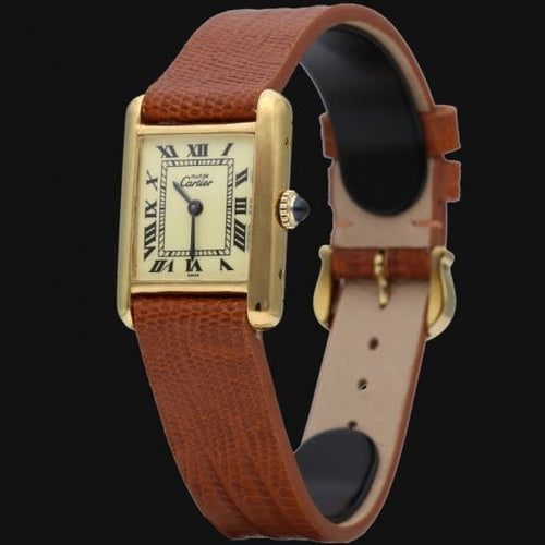 Cartier Vis Tank Forgylt sølv 