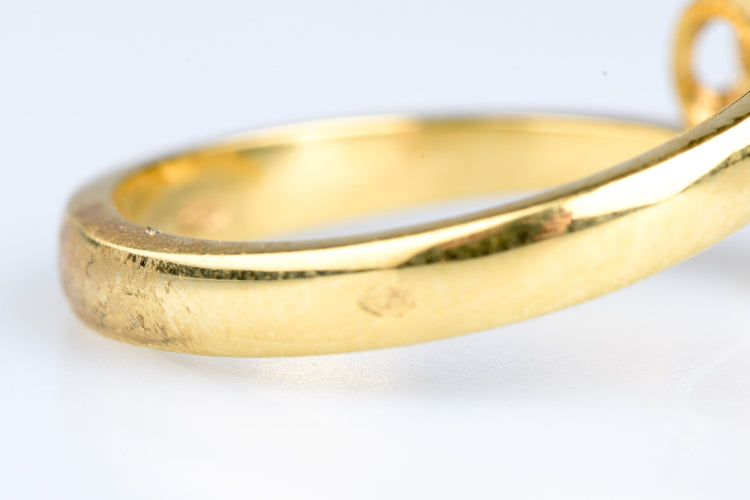 Bague 56 Bague solitaire en or jaune, diamant rond brillant 0,50 ct 58 Facettes 312169-107