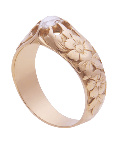 Bague La Sicilienne Or rose 18K Diamant taille rose