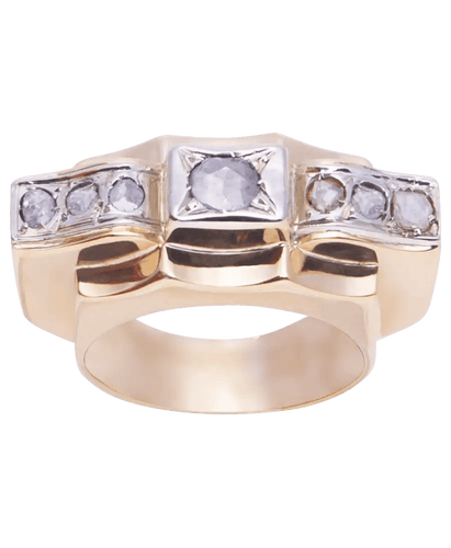 Bague Or jaune 18K Diamants