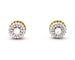 Boucles d'oreilles Boucles d'oreilles en or blanc serties de diamants de 0,90 ct 58 Facettes 4730