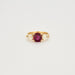 Bague 52 Bague or jaune rubis et diamants 58 Facettes