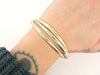 Bracelet bracelet 3 anneaux en or jaune blanc et rose 18k 52gr trinity 58 Facettes 265378