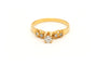 Bague 50 Bague contemporaine en or jaune sertie de diamants 58 Facettes 18667