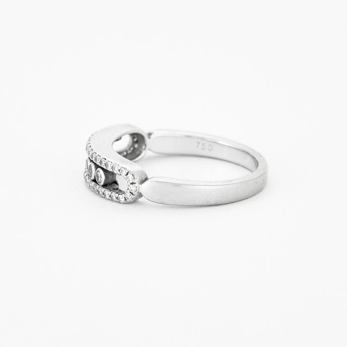 Bague 53 MESSIKA – Bague Move Pavé or blanc et diamants 58 Facettes LODV014452