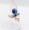 Bague 56 Bague Art Déco or blanc, saphir naturel, perle, diamants 58 Facettes A05893