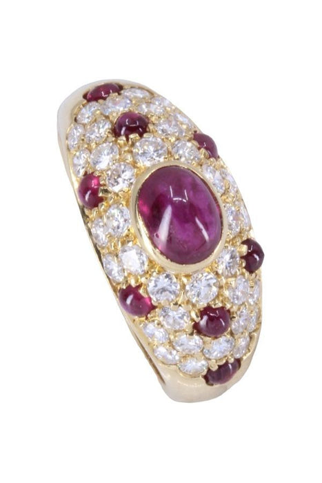 CARTIER - RUBY AND DIAMOND RING