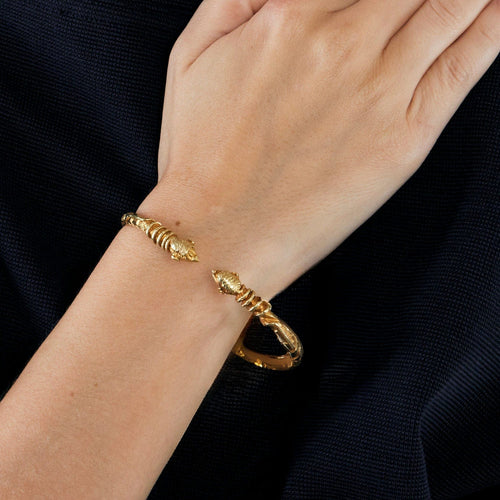 Bracelet Bracelet Double Tête de Serpent 58 Facettes LP539