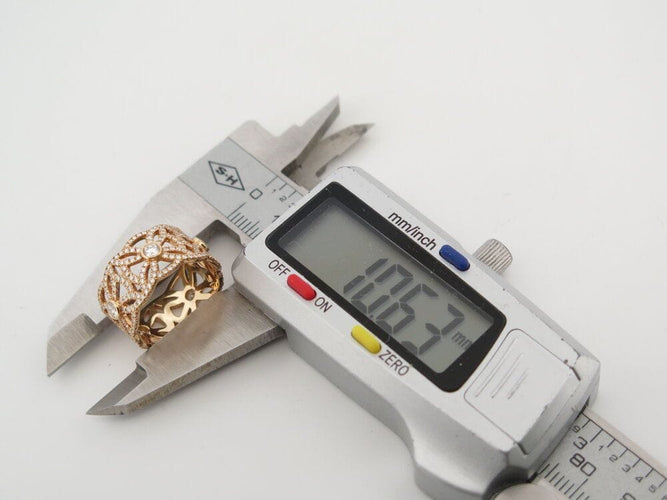 Bague 53 bague PIAGET extremely dentelle en or rose 18k diamants t53 58 Facettes 264232