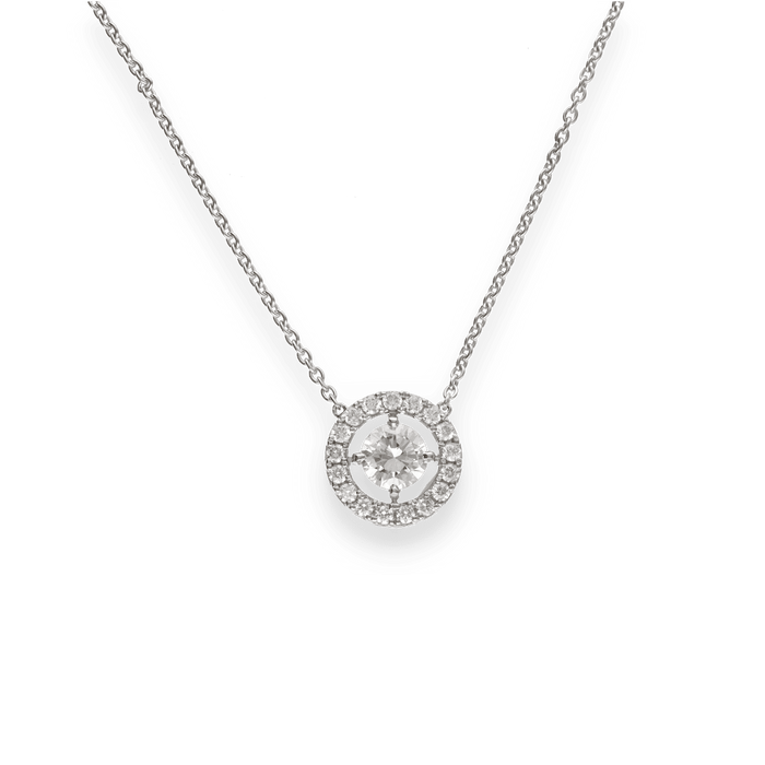 Collier Collier pendentif diamant 1,03 Ct 58 Facettes