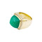Bague 53 Bague FRED, "PAIN DE SUCRE", or rose 750/000, chrysoprase, diamants. 58 Facettes 35047