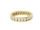 Bague 53.5 Alliance tour complet en or jaune et diamants 1,32ct 58 Facettes 33441