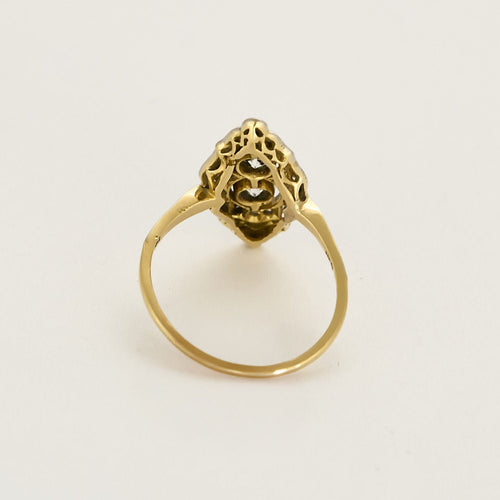 Bague 50,5 Bague Belle époque en or blanc, platine et diamants 58 Facettes DADB-10