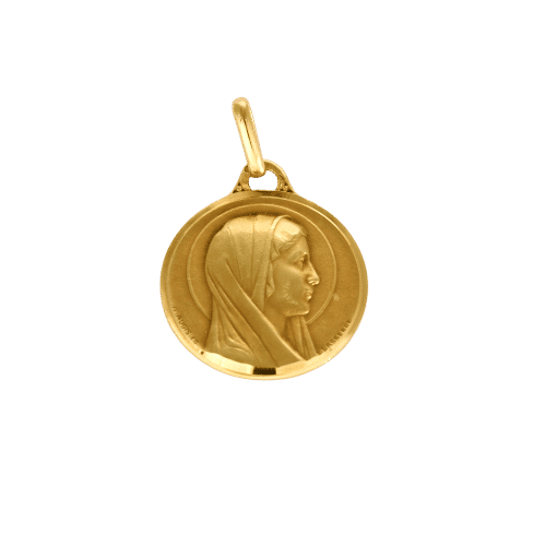 Pendentif AUGIS - Médaille Vierge Marie or jaune 58 Facettes SMA111