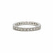 Bague 56 Alliance or blanc diamants 58 Facettes 220508R